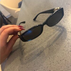 Gucci Black Sunglasses with Gold Accents